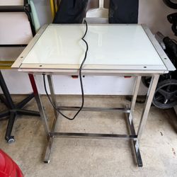 Glass Top Light Table