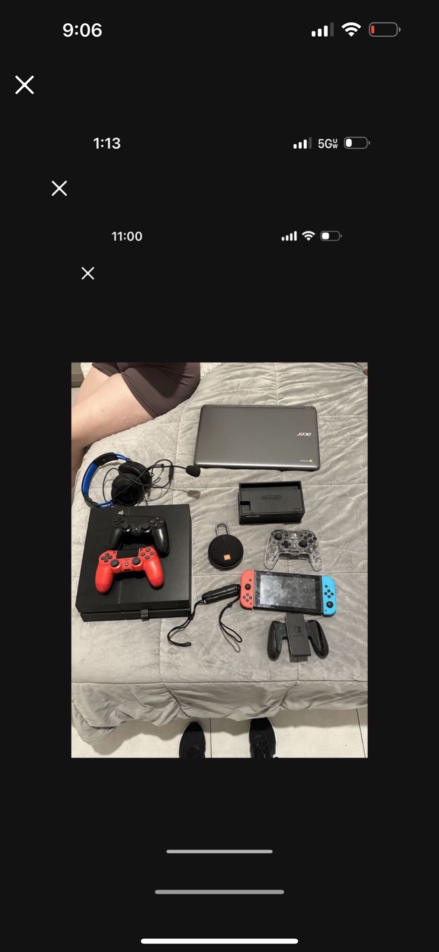 Need Gone Asap PS4 (150 2 Controllers Included And Turtle Beach Headset) (180 For Nintendo Switch Everything Included ) plus Super Smash Bros )