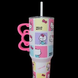 Hello Kitty 40oz Stainless Steel Tumbler W/ Figure Handle
