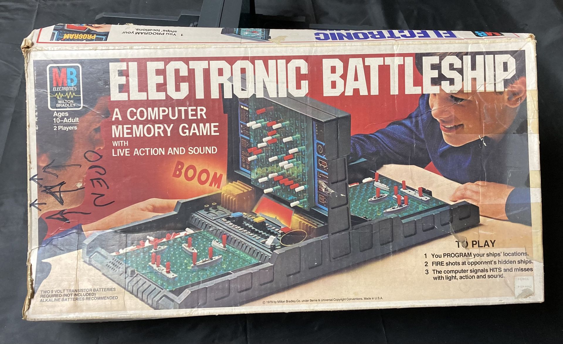 Electronic Battleship Vintage 1979 Milton Bradley Working