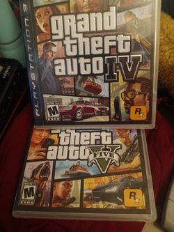 PS3 Grand Theft Auto IV And V