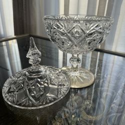 Crystal Large Candy Dish