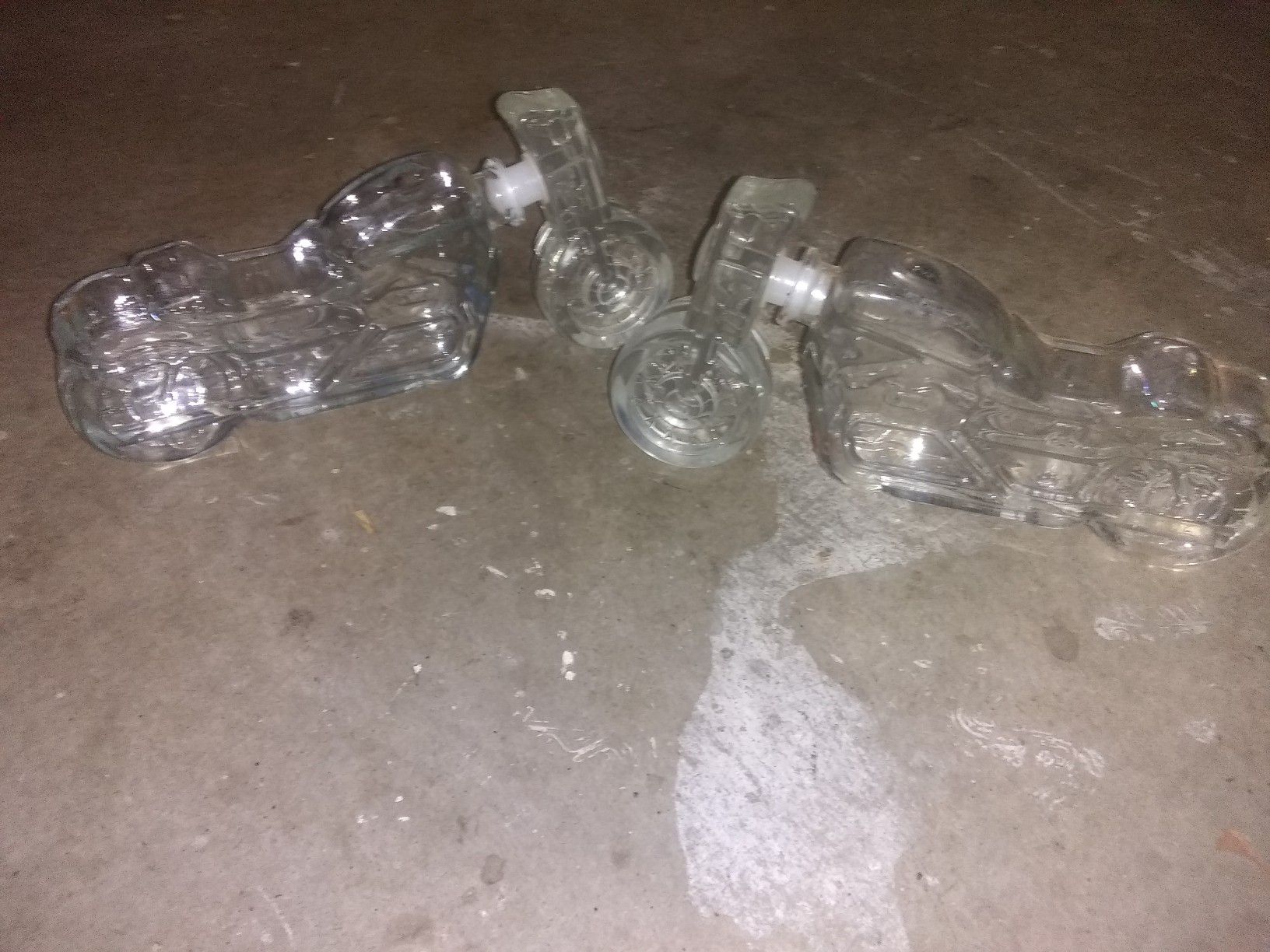 Harley Davidson glass bottles