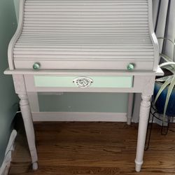 Roll Top Wood Desk