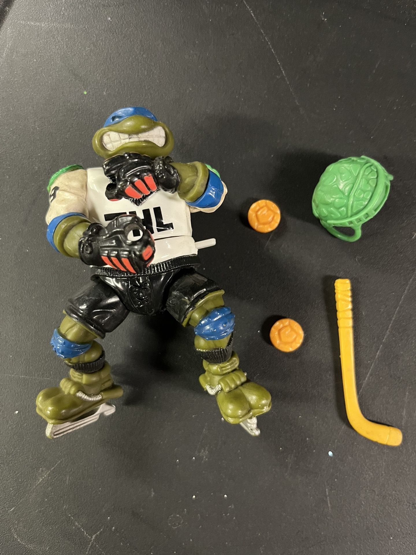 1991 TMNT SLAP SHOT LEO W/ Accessories