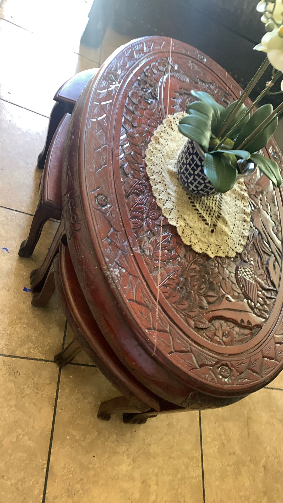 Wooden Table With Chairs