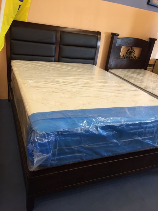 Queen bed with mattress $490