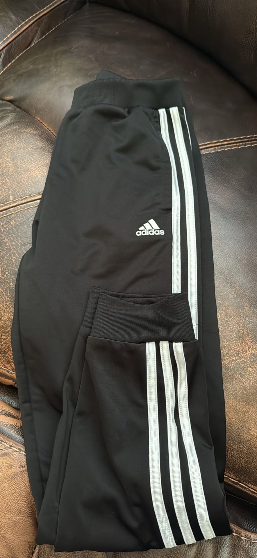 Youth Black Adidas pants 10/12 NEW