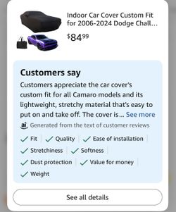 Dodge Challenger Car Cover