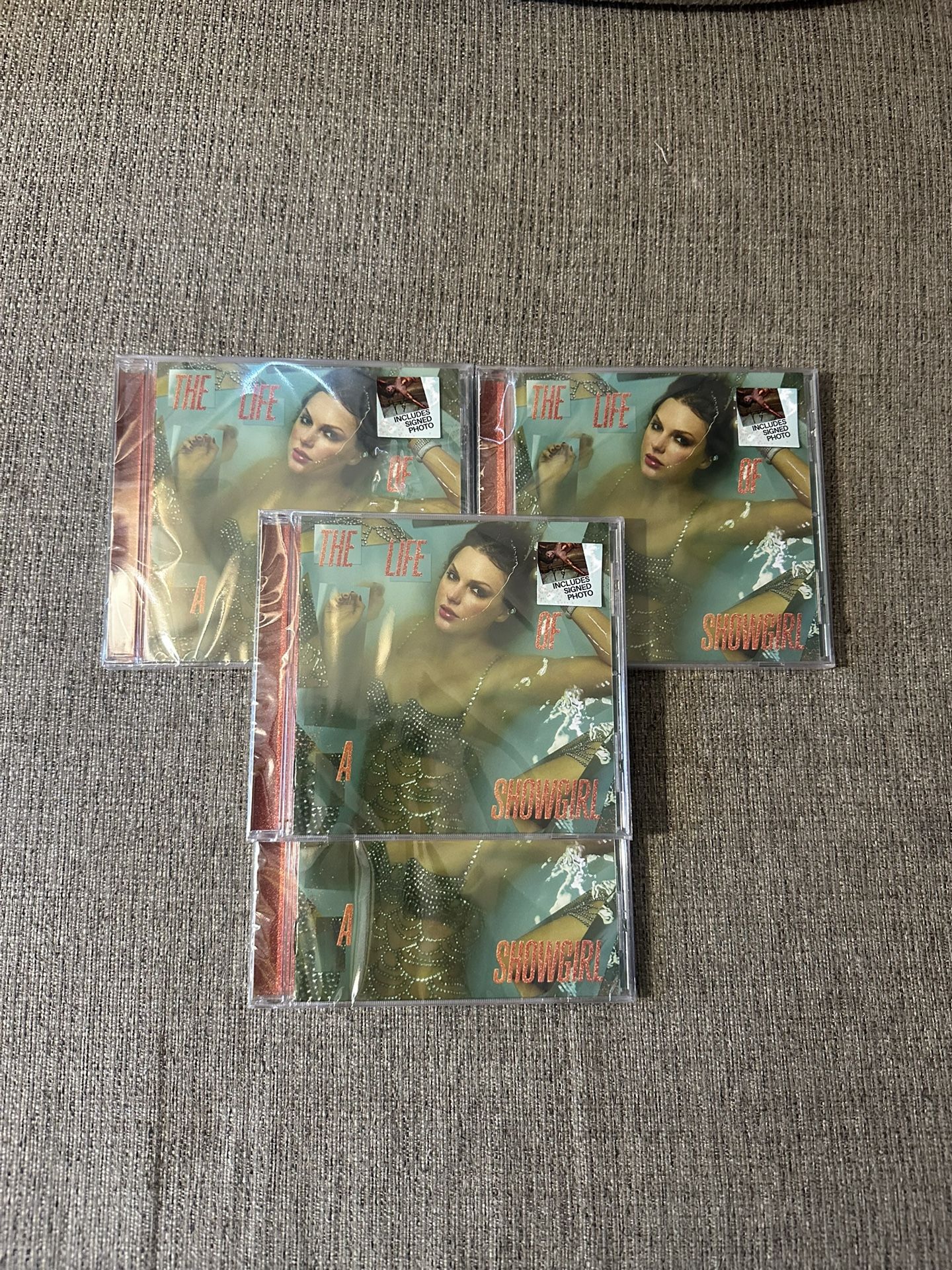 Taylor Swift The Life of a Showgirl CD Autograph Signed Photo 2 New Sealed