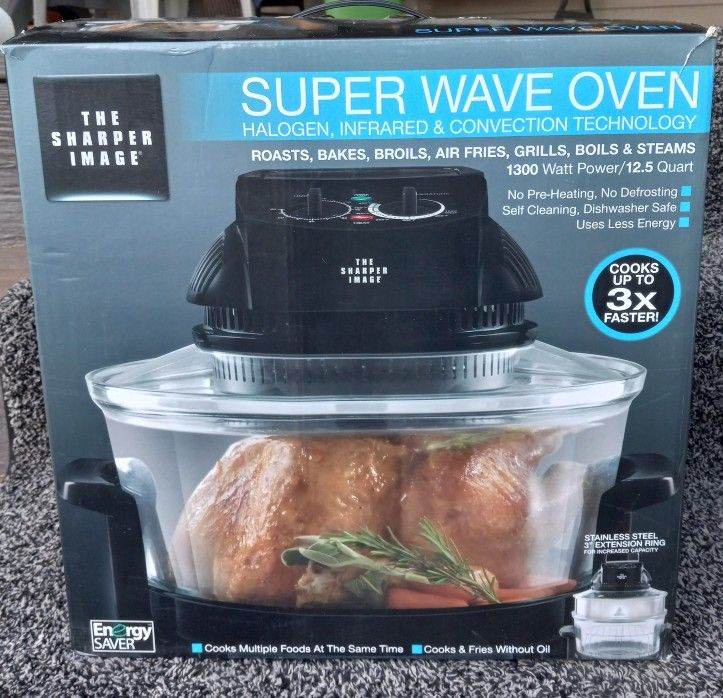 Sharper Image Super Wave Oven Halogen-Infared-Convection Cooker Tested