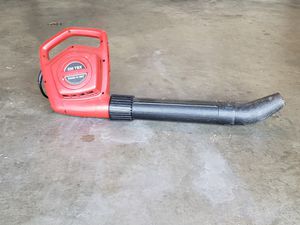 Photo Leaf blower with 50ft cord, 50 ft extension available