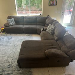 Section Recliner Couch Set 