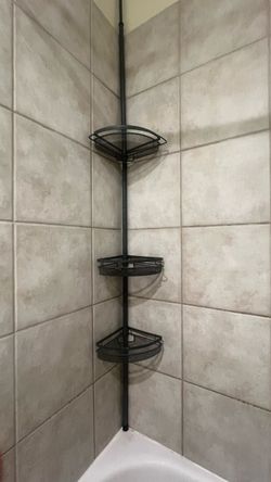 3-Tier Corner Shower Caddy Tension Pole