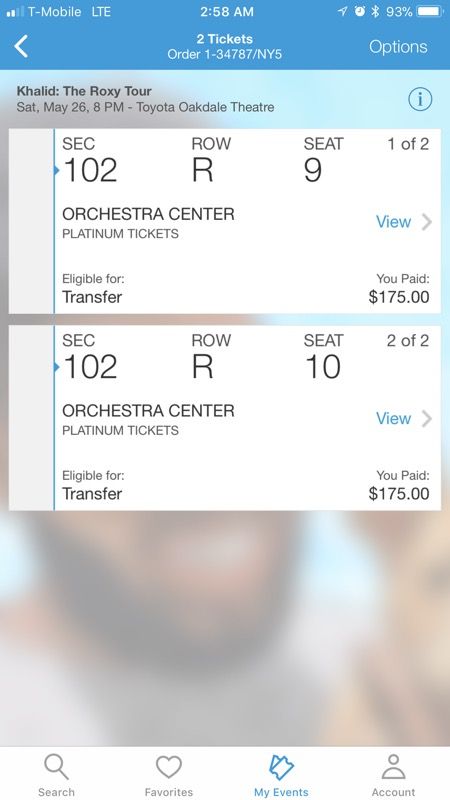 2x Khalid Concer Tickets