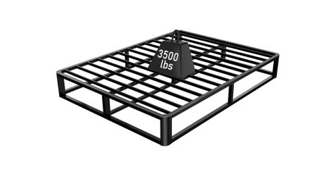 Heavy Duty Metal Queen Bed Frame Anti Bending and Round Corner Legs 10 inch    