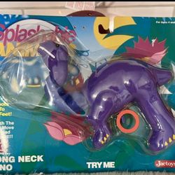 Vintage 1990s New Splashable Purple Dinosaur Squirt Toy