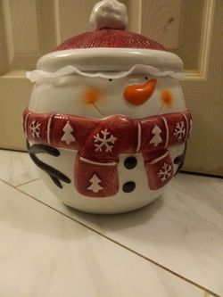 Snowman Cookie Jar (Large)