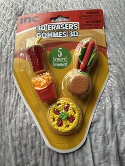 Erasers.