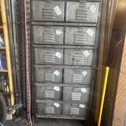 Vintage Locker Basket Unit 