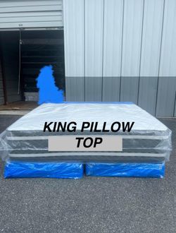 NEW KING SIZE 76x80” MATTRESS AND BOX SPRING-2pcs