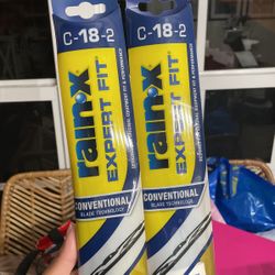 Free Rain X Expert Fit Windshield Wiper Blades Replacement C-18-2