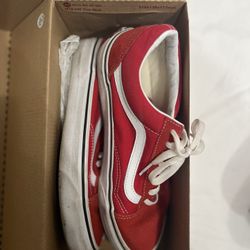 RED Old School VANS 