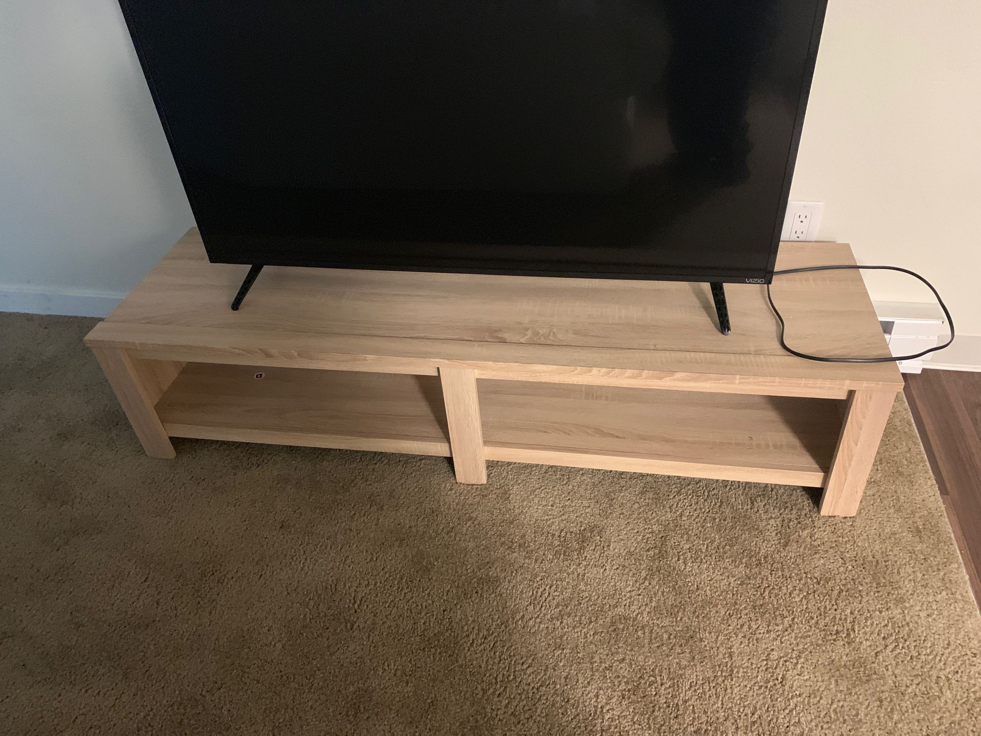 Tan 75 inch tv stand