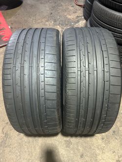 SET OF 2 USED TIRES CONTINENTAL PROCONTACT 6 A01…HL 285/35/22