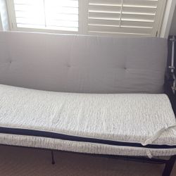 Futon W/ Mattress Topper