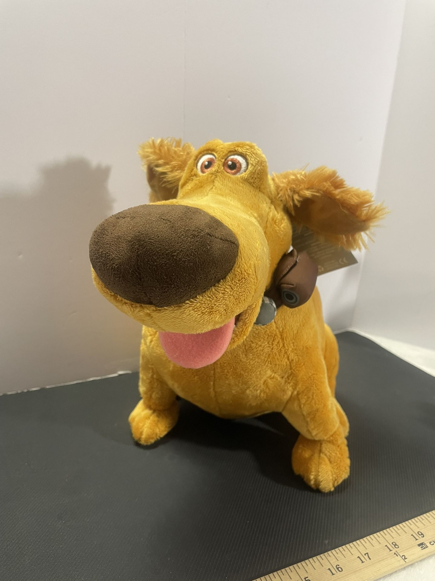 Disney Store 12" Dug (Doug) Dog Plush from Pixar Movie Up Stuffed Animal New NWT