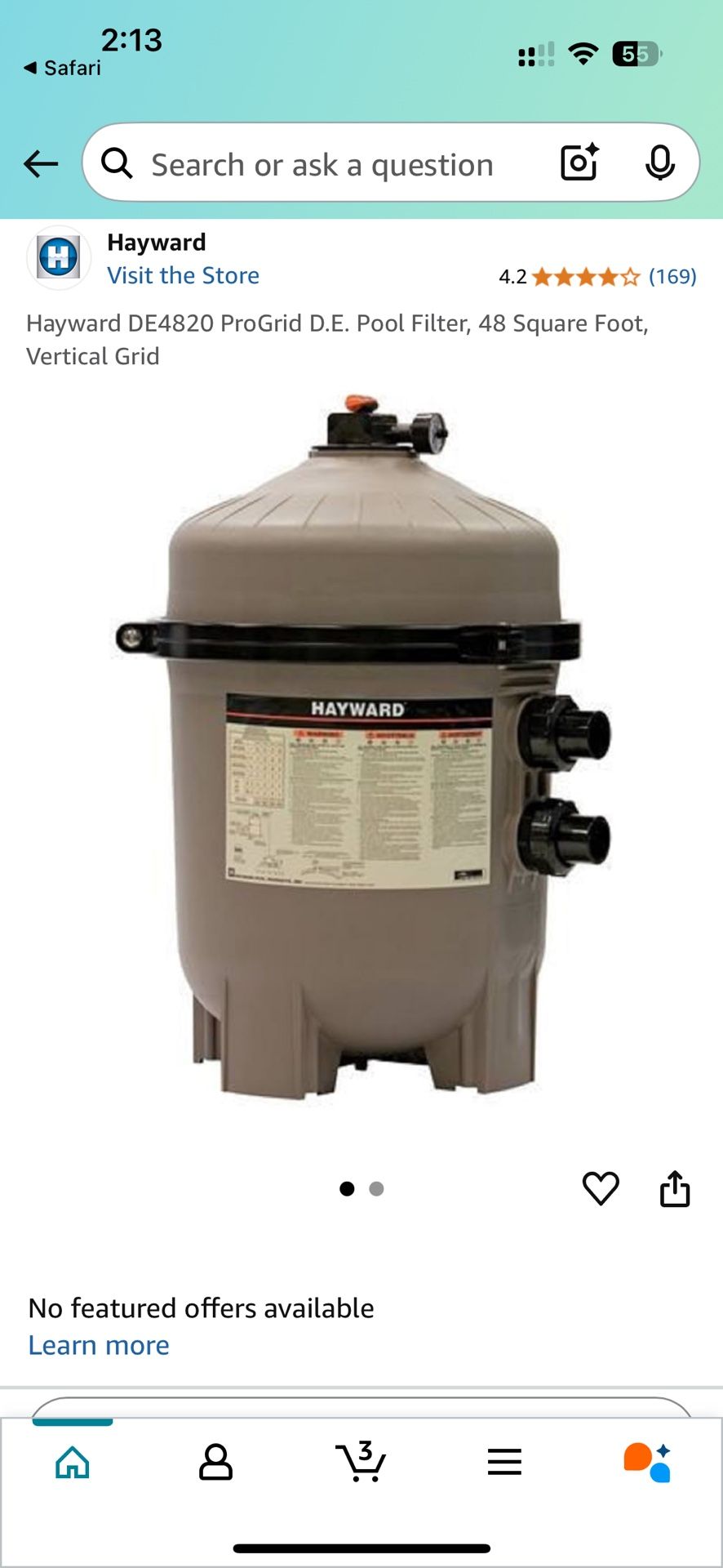 Hayward Pool Filter De4820