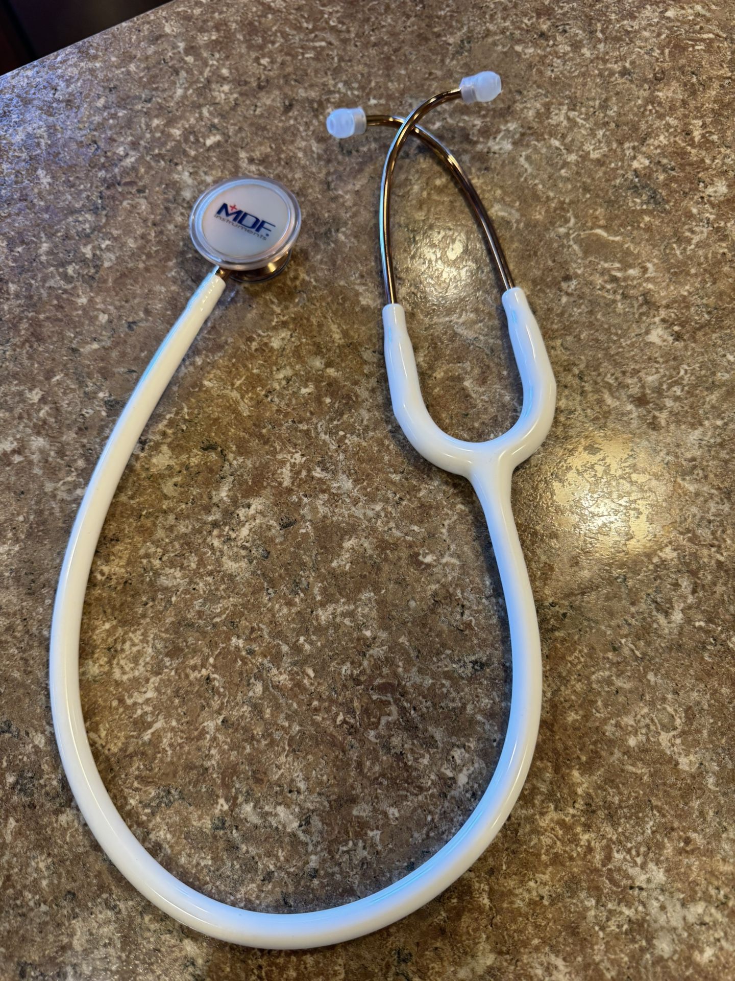 MDF instruments, dual head, rosé, gold stethoscope shipping available