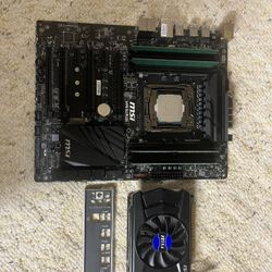 MSI X99S SLI PLUS - i7-5820K + 16GB  RAM + IO Shield + NVIDIA GeForce GTX 750