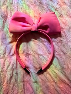 Pink Daisy Bow Headband