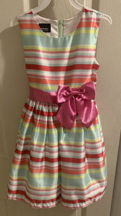 Colorful Striped Dress   Size: 4 - 5