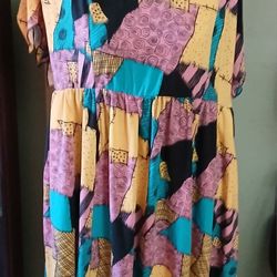 Torrid Disney Sally Patches Skater Dress 3X (22-24) Nightmare Before Christmas NWT