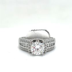 18KT White Gold Diamond Ring 5.77g 2.18CTW Size 7-1/2 I-1210