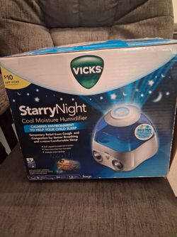 New starry night cool moisture humidifier cash only