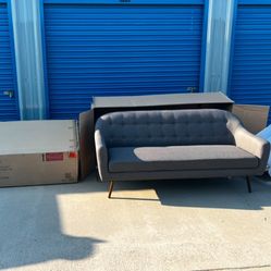 Brand New. (Set of 2) Mid Century Modern Sofa’s. $599