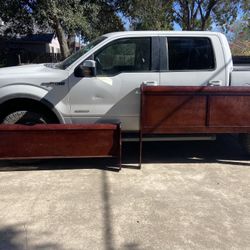 King Sizes Sliegh Bed Headboard & Footboard (78 inches Wide)