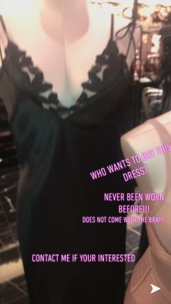 Sleek Black Dress, Victoria Secret