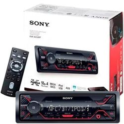 Sony DSX-A410BT Single Din Bluetooth Front USB AUX Car Stereo Digital Media Receiver (No CD Player)

