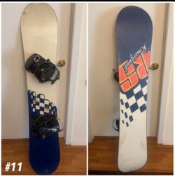 Burton Chopper 131cm snowboard with Solomon M/L bindings
