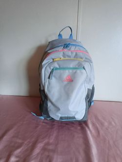 Adidas Foundation Backpack, Twill White/Pink Spark/Grey