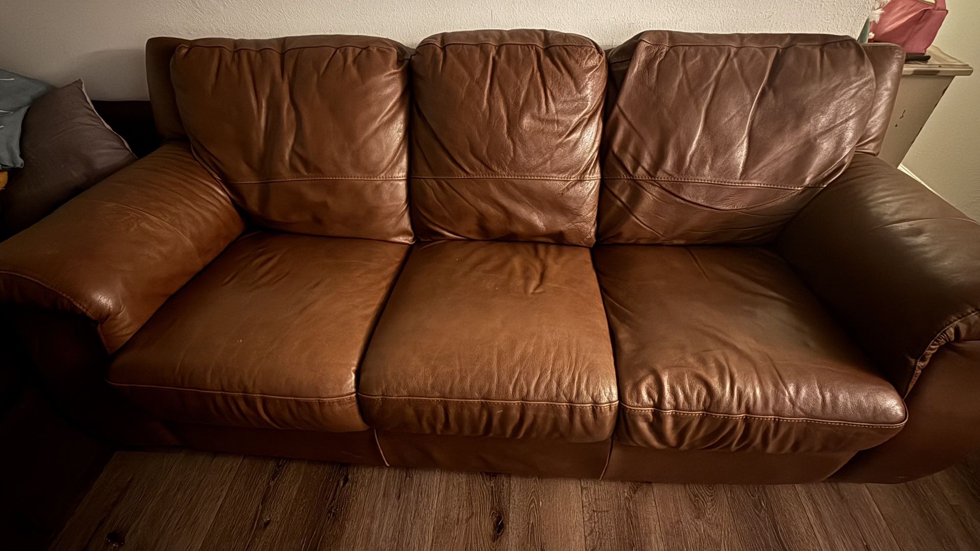 Brown Leather Armchair