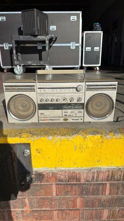 Crown Stereo Portable Boombox with Cassette