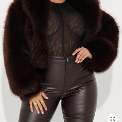 fur coat fashion nova