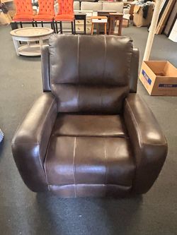 Barcalounger Bryson Power Recliner Rocker Chair Real Leather New