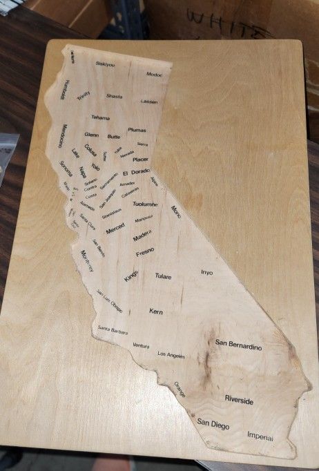California Map Puzzle